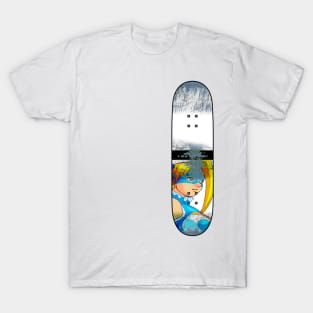 Distressed Skateboard - NC - R. Mika T-Shirt